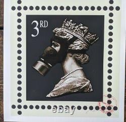 James Cauty Stamp of Mass Contamination 3rd class signed Terror Aware Queen 32