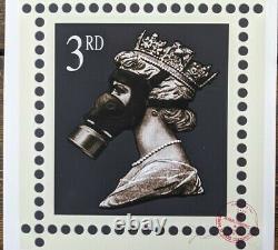 James Cauty Stamp of Mass Contamination 3rd class signed Terror Aware Queen 32