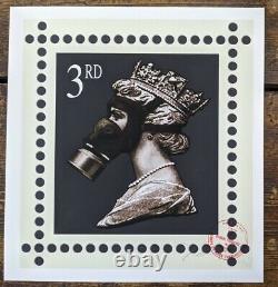 James Cauty Stamp of Mass Contamination 3rd class signed Terror Aware Queen 32