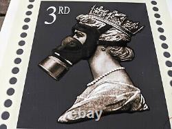 James Cauty Stamp of Mass Contamination 3rd class signed Terror Aware Queen 32