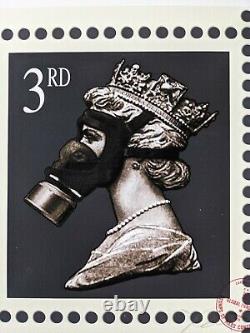 James Cauty Stamp of Mass Contamination 3rd class signed Terror Aware Queen 32