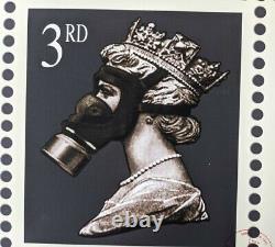 James Cauty Stamp of Mass Contamination 3rd class signed Terror Aware Queen 32