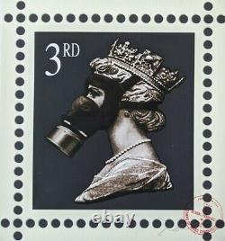 James Cauty Stamp of Mass Contamination 3rd class signed Terror Aware Queen 32