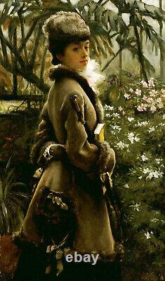 James Jacques Joseph Tissot In Greenhouse french impressionist portrait Print