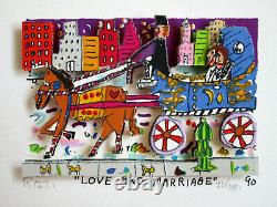 James Rizzi 3d Love And Married Aus 1990 S/n Gerahmt! Sonderauktion 1