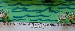 James Rizzi I CAN ROW A BOAT CANOE CANOE 1989 3D Handsigniert signed