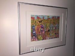 James Rizzi original Werk 25 YEARS OF GOOD TASTE, handsigniert, gerahmt, CoA