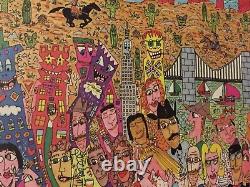 James Rizzi original Werk 25 YEARS OF GOOD TASTE, handsigniert, gerahmt, CoA