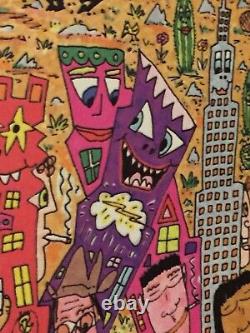 James Rizzi original Werk 25 YEARS OF GOOD TASTE, handsigniert, gerahmt, CoA