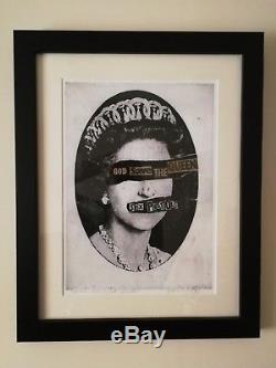 Jamie Reid God Save The Queen Signed Limited Edition of 100 Extremely Rare