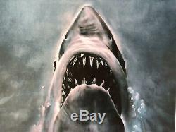 Jaws Roger Kastel Signed The Shark Mondo Print Movie Poster Art Steven Spielberg