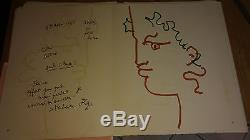 Jean Cocteau Portrait Original Lithographie