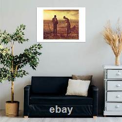 Jean Francois Millet The Angelus Wall Art Poster Print