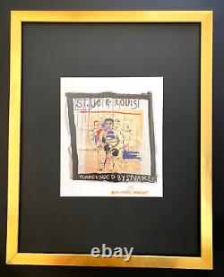 Jean Michel Basquiat + Signed Joe Louis Print Framed + Buy It Now