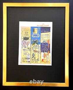 Jean Michel Basquiat + Signed Print Framed + Buy It Now