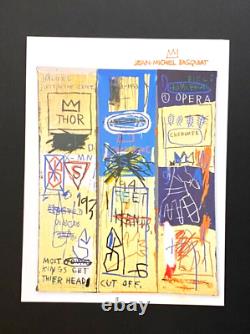 Jean Michel Basquiat + Signed Print Framed + Buy It Now
