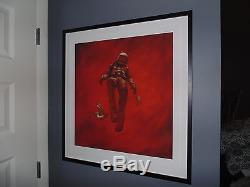 Jeremy Geddes Red Cosmonaut Giclee Print Poster Astronaut Ascent Ashley Wood