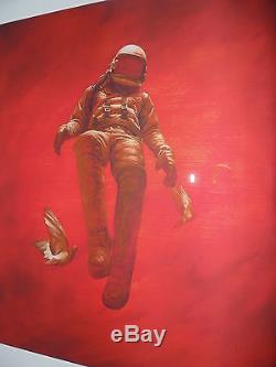 Jeremy Geddes Red Cosmonaut Giclee Print Poster Astronaut Ascent Ashley Wood