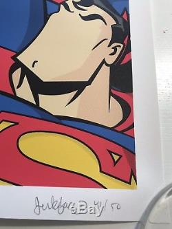 Jerkface Superjerk Superman Print Poster Kaws Banksy Shepard Fairey Obey Gondek