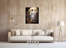 Jesus Is Standing Outside Of The Easter Grave-Giclee Print Printed On Canvas