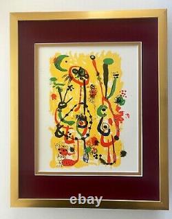 Joan Miro 1958 Beautiful Signed Print Matted 11 X 14 + Buy It Now! List $995