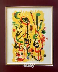 Joan Miro 1958 Beautiful Signed Print Matted 11 X 14 + Buy It Now! List $995