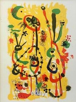 Joan Miro 1958 Beautiful Signed Print Matted 11 X 14 + Buy It Now! List $995