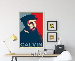 John Calvin Hope Poster, Art Print, Painting, Artwork, Gift Portrait History