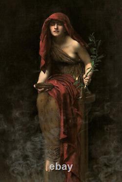 John Collier Priestess of Delphi (1891) Painting Photo Poster Art Print Gift