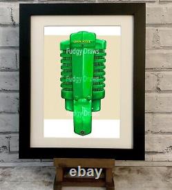 John Deere Tractor Grille Mounted or Framed Unique Art Print collectable gift