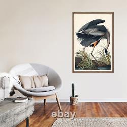 John James Audubon Great Blue Heron (1827) Painting Photo Poster Print Art