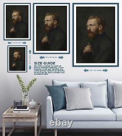 John Peter Russell Portrait of Vincent Van Gogh Art Print Painting Poster