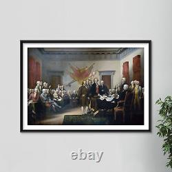 John Trumbull The Declaration of Independence (1819) Poster Painting Art Print