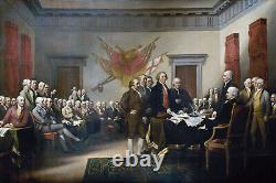 John Trumbull The Declaration of Independence (1819) Poster Painting Art Print