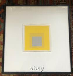 Josef Albers silkscreen Homage to the Square 1977 Professionally Framed