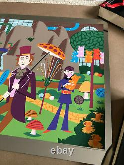 Josh Agle SHAG WILLY WONKA & Chocolate Factory RARE print ART P/P Gene Wilder