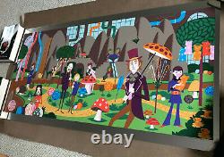 Josh Agle SHAG WILLY WONKA & Chocolate Factory RARE print ART P/P Gene Wilder