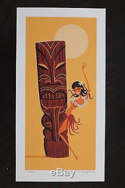 Josh Shag Agle Moonlight Hula art print poster serigraph #3