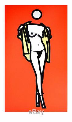 Julian Opie Woman taking off man s shirt Siebdruck Poster Kunstdruck Bild 100x60