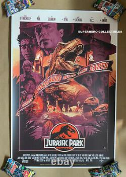 Jurassic Park NYCC VARIANT Screen Print Poster #48/50 By John Guydo Mondo Artist