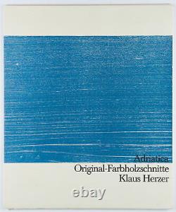 K. HERZER (1932), Adriatica, 5 Original Paint Wood Cuts, Binder, around 1970, Farbho