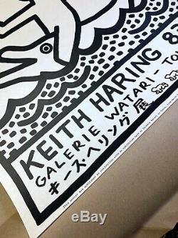 KEITH HARING Galerie Watari 1983 Exhibition Print Original Poster + COA #/1000