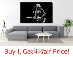 KURT COBAIN CANVAS WALL ART PRINT FRAMED NIRVANA PICTURE Ready To Hang