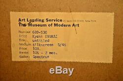 KYOHEI INUKAI Original Signed MoMA Spectrum Modern Abstract Silkscreen Serigraph
