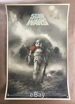 Karl Fitzgerald Star Wars A New Hope screen print Private Commission Mondo Style