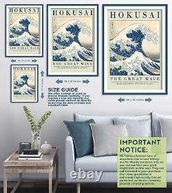 Katsushika Hokusai The Great Wave Gallery Poster, Art Print, Painting