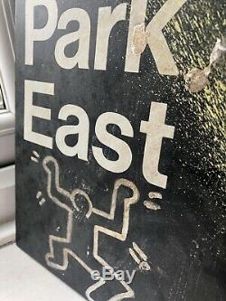 Keith Haring Original Subway Metro Sign Bronx East Radiant Baby 1980s