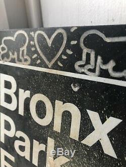 Keith Haring Original Subway Metro Sign Bronx East Radiant Baby 1980s