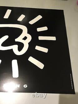 Keith haring Radiant Baby 1993. Genuine Poster + Banksy Hirst Kaws Whatson Pic