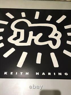 Keith haring Radiant Baby 1993. Genuine Poster + Banksy Hirst Kaws Whatson Pic
